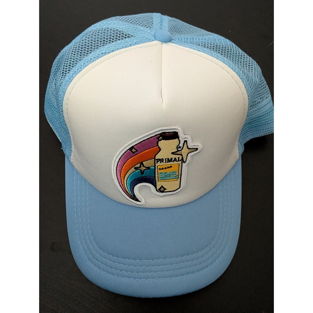 Primal Goat Milk Hat Trucker Snapback OSFM Blue White‎ Mesh
